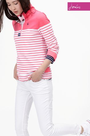 Neon Candy Joules Cowdray Stripe Sweatshirt